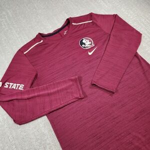 FSU Seminoles Shirt Men Medium Nike Dri Fit Florida State Team Issue